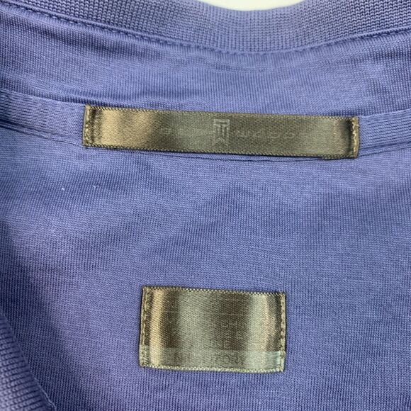 Nike Tiger Woods Polo Shirt Men XL Extra Large Purple Stripe Golf FitDry Victory - Picture 9 of 11